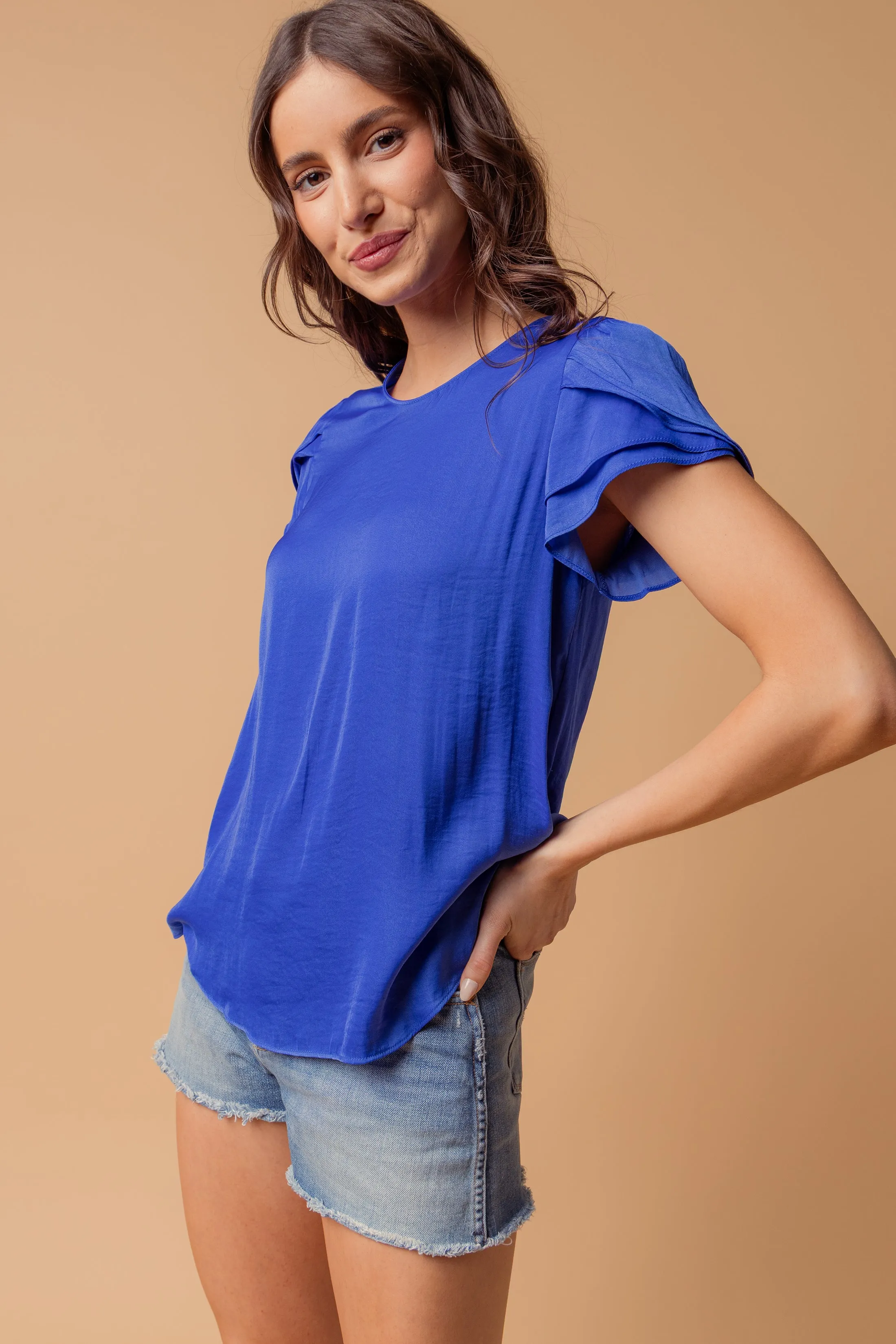 Tulip Short Sleeve Blouse