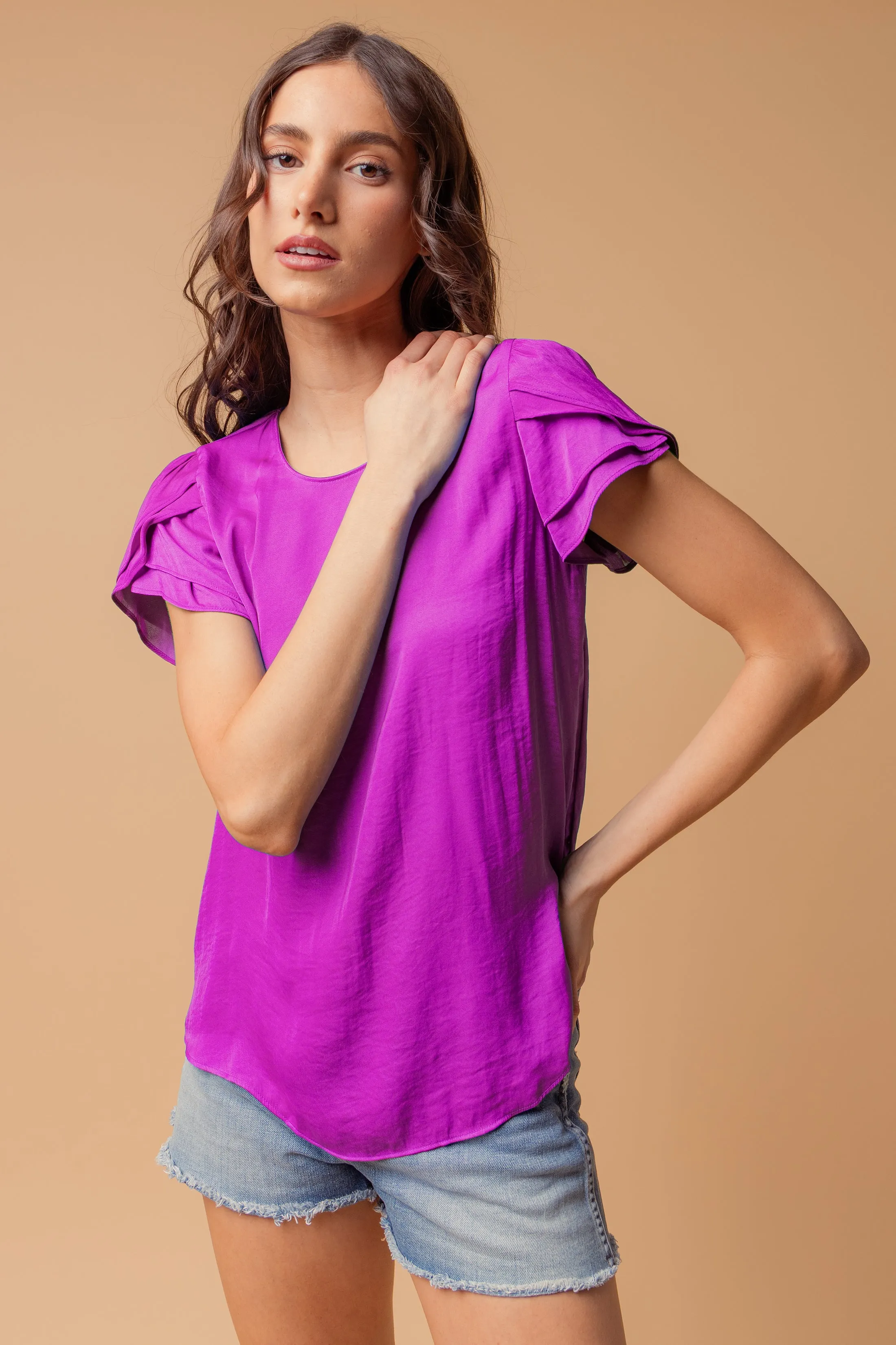 Tulip Short Sleeve Blouse