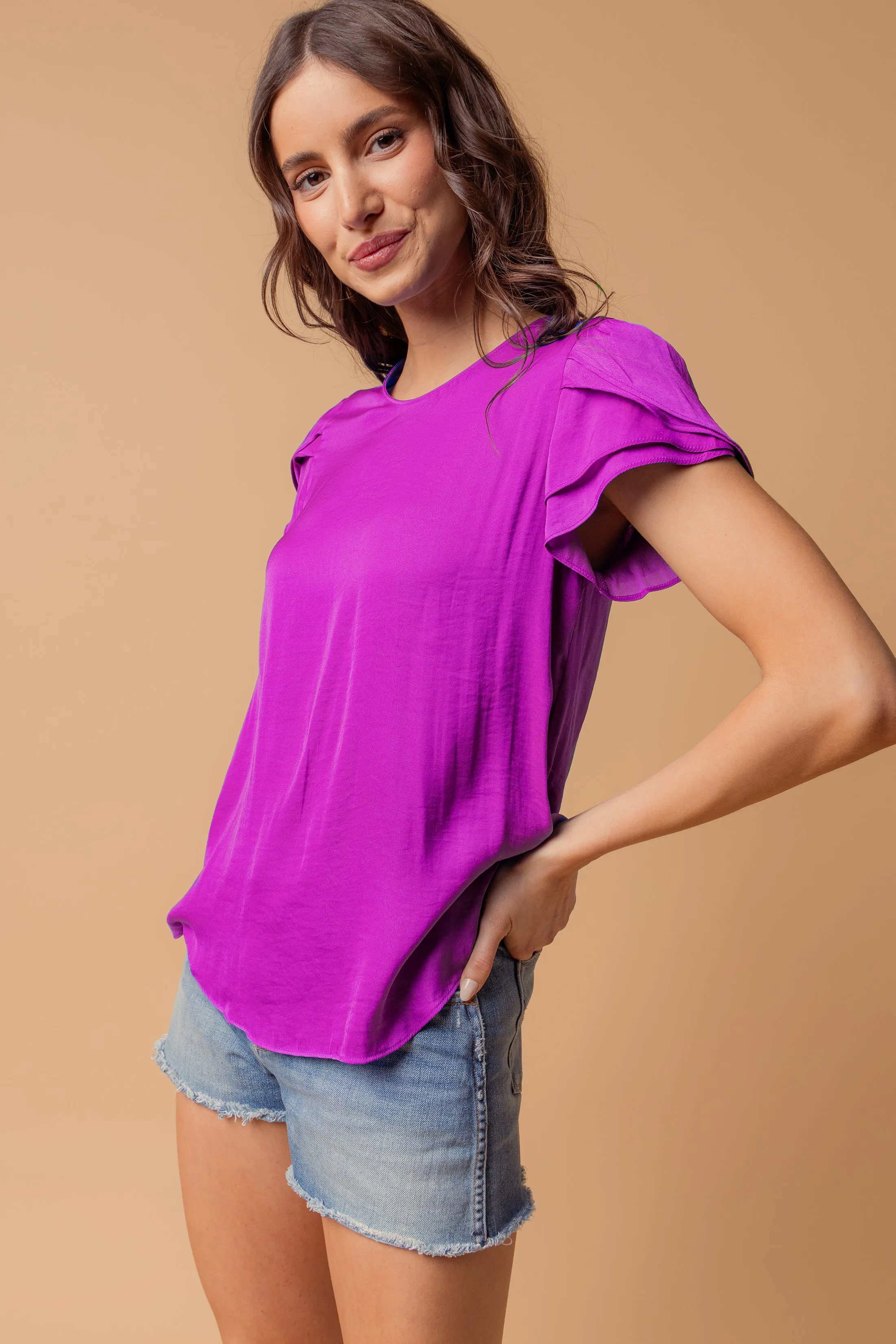 Tulip Short Sleeve Blouse