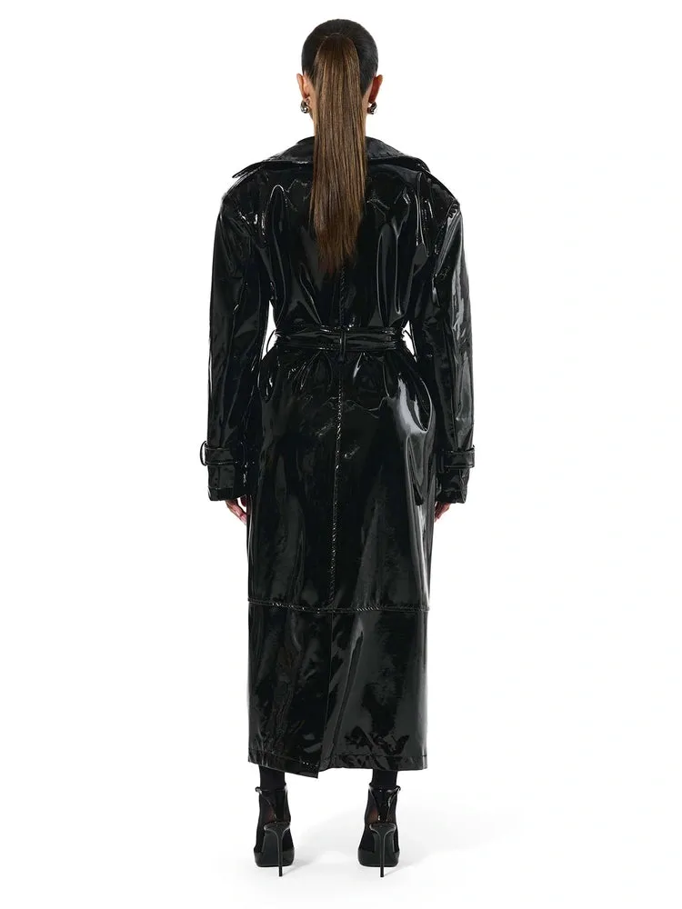 Vinyl Trench Coat