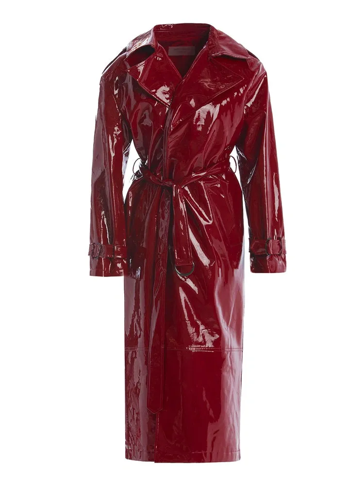 Vinyl Trench Coat