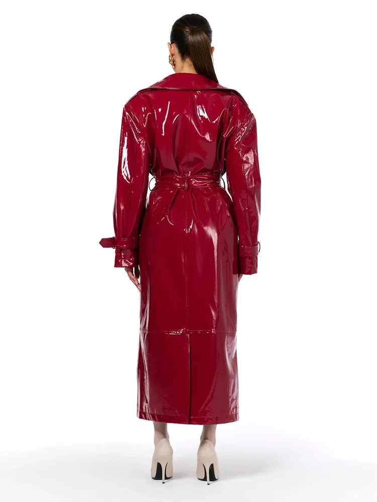 Vinyl Trench Coat