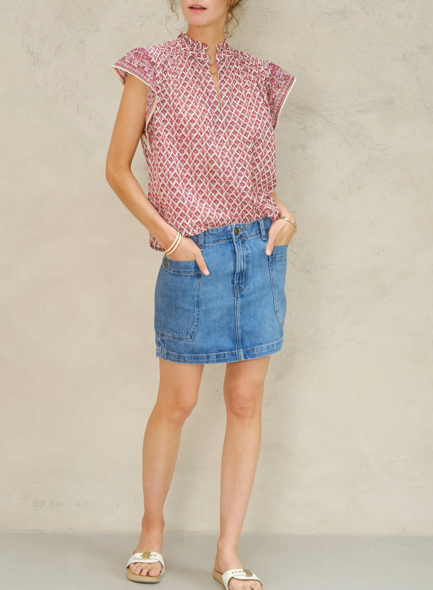 Viti S/S Top - Pink