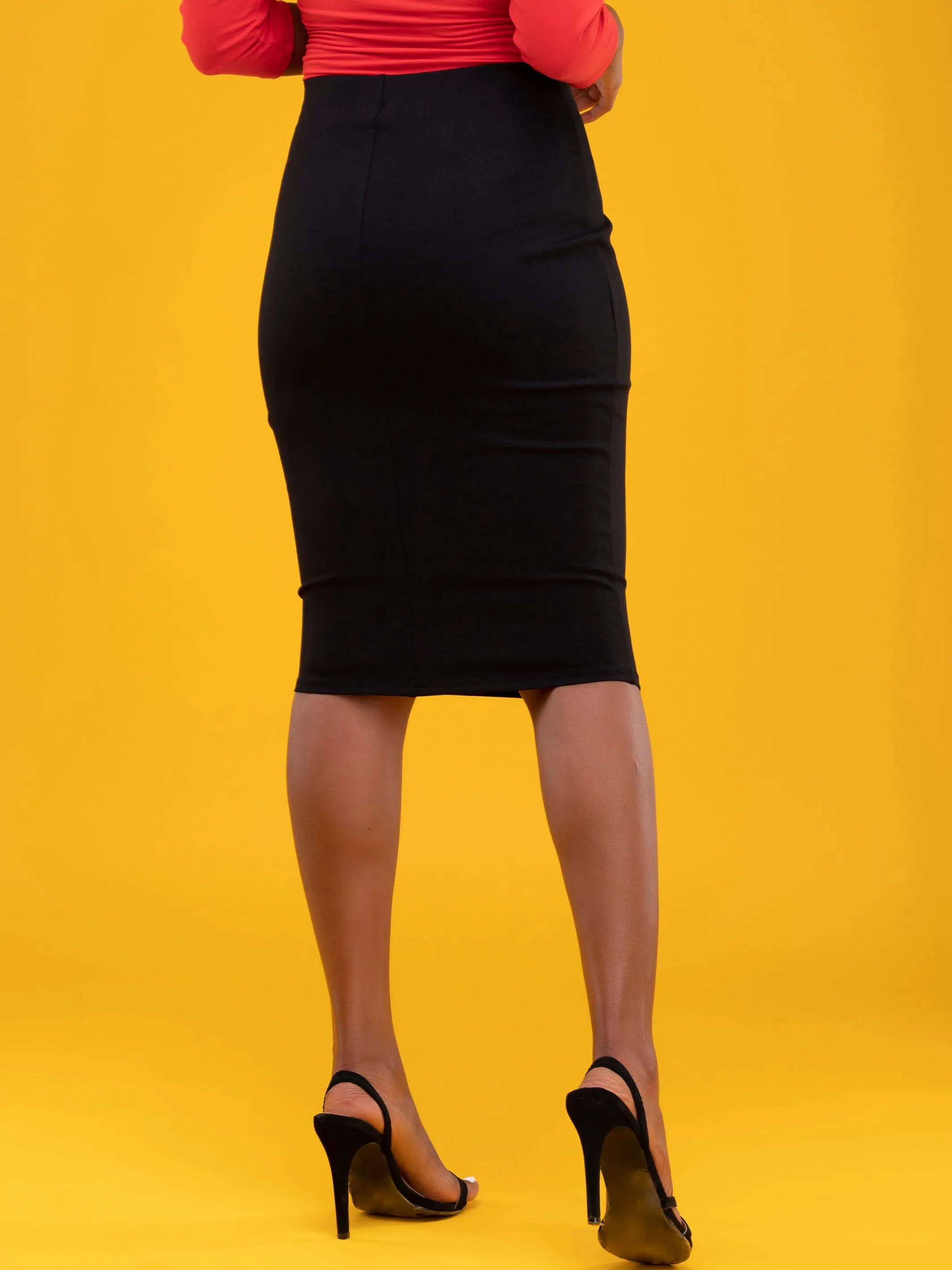 Vivo Basic Pencil Skirt - Black