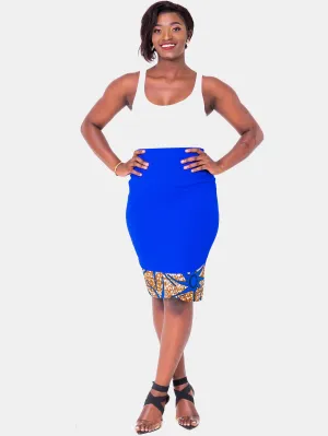 Vivo Swazuri Pencil Skirt - Royal Blue