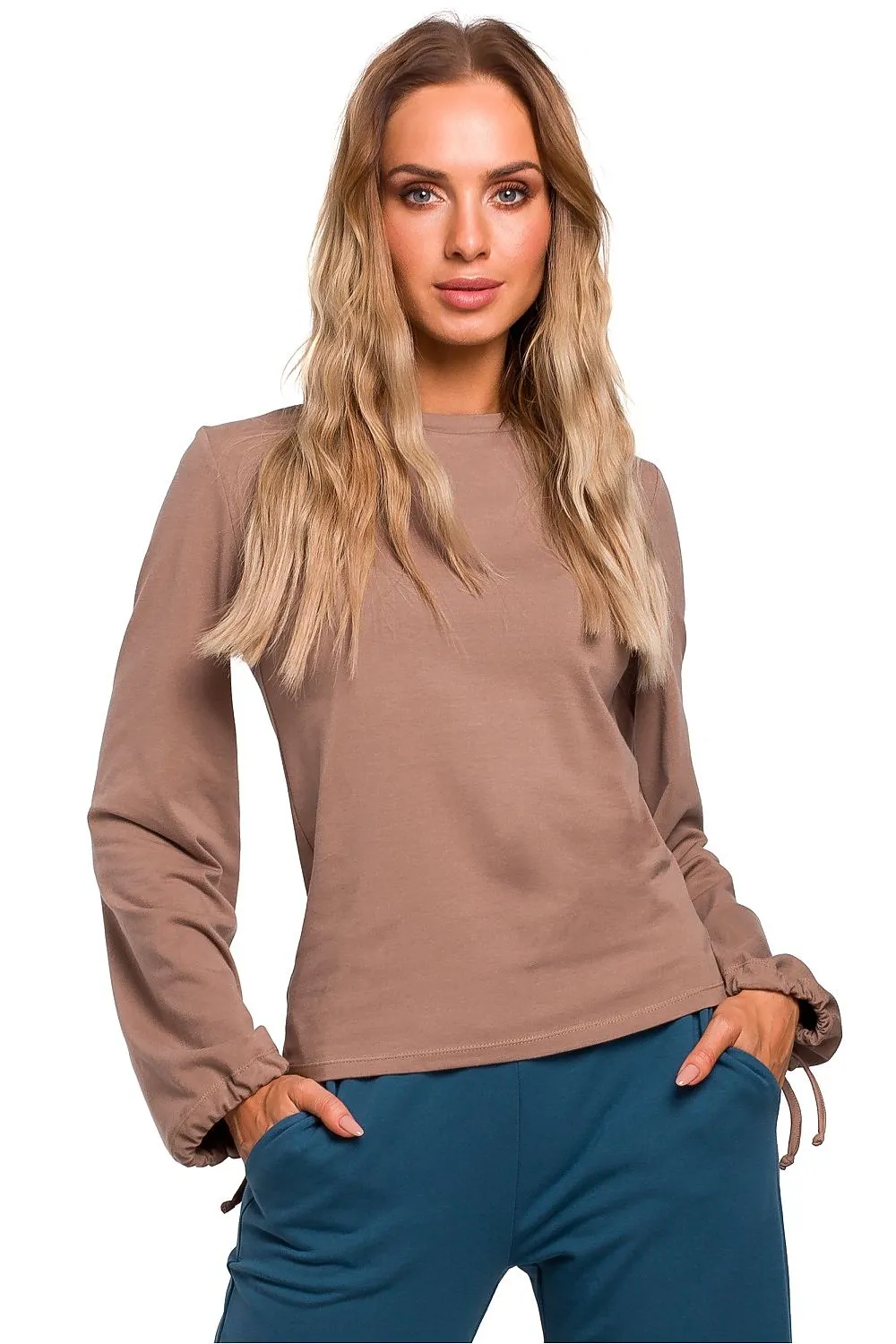 Widened Sleeve Luxe Fitted Blouse