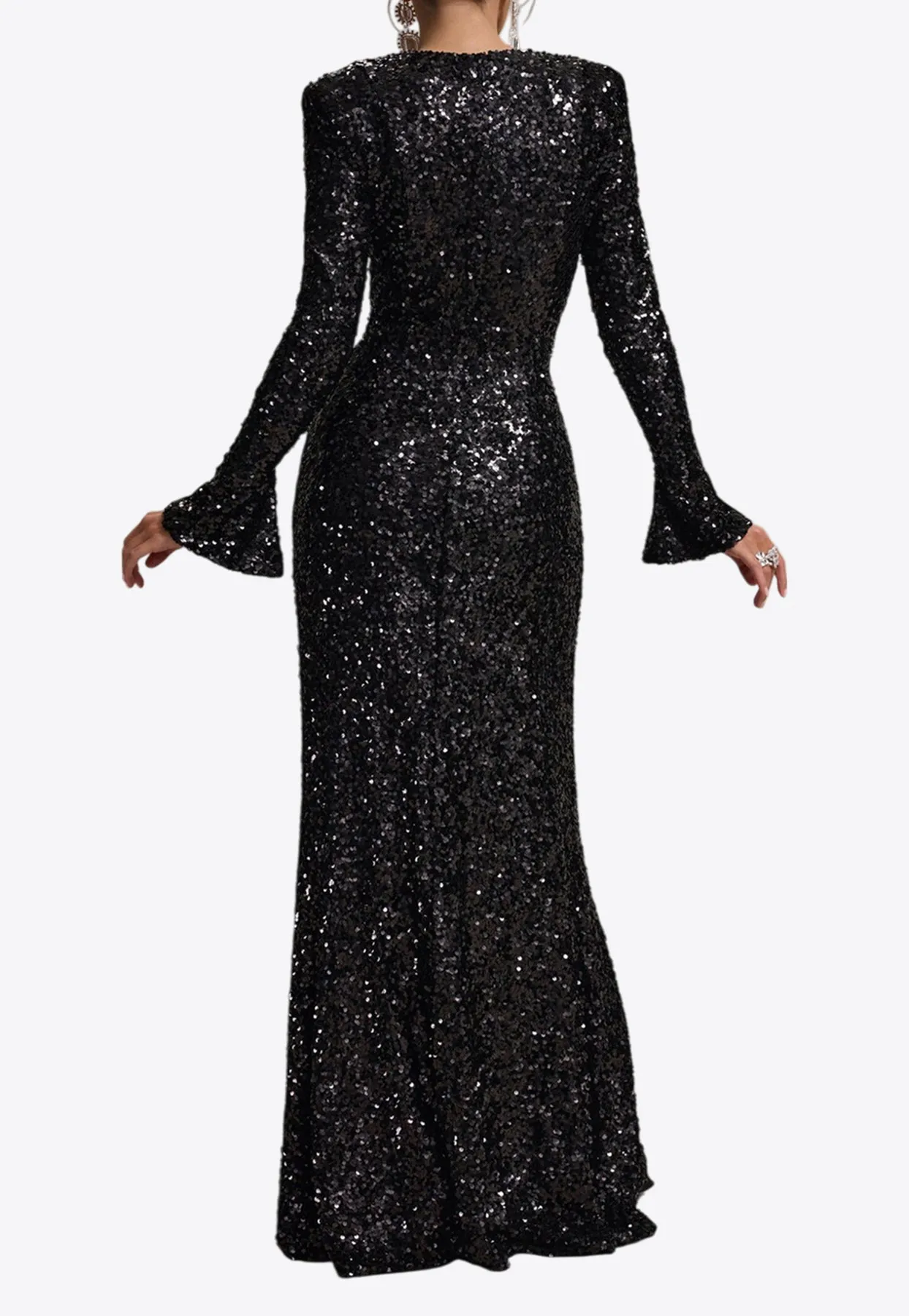 Wild Dream Sequin Ruffled Gown