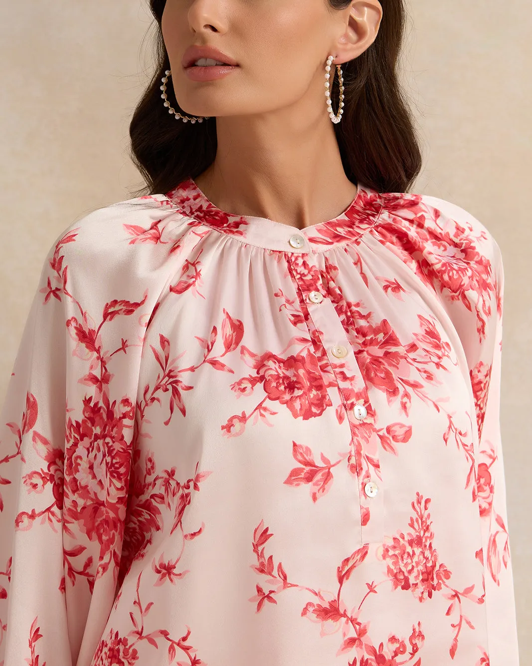 Women Assorted Floral Print Blouse