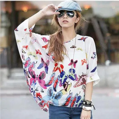 Women Blouses Plus Size Women Clothing Blouse Shirt Woman Vintage Chiffon Shirts Tops