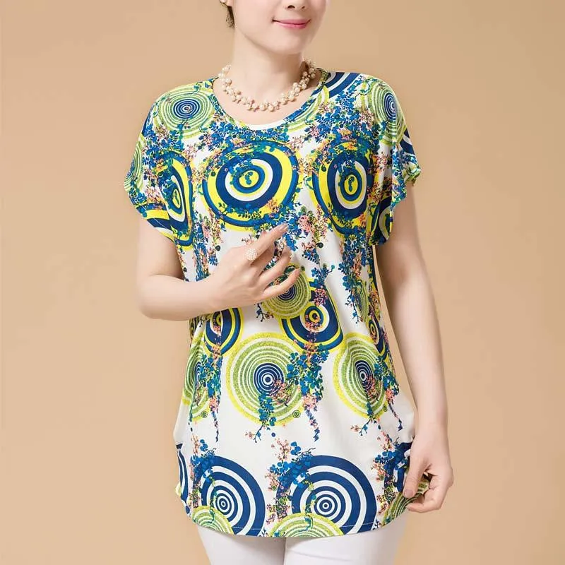 women casual blouses plus size short sleeve floral women blouses shirts