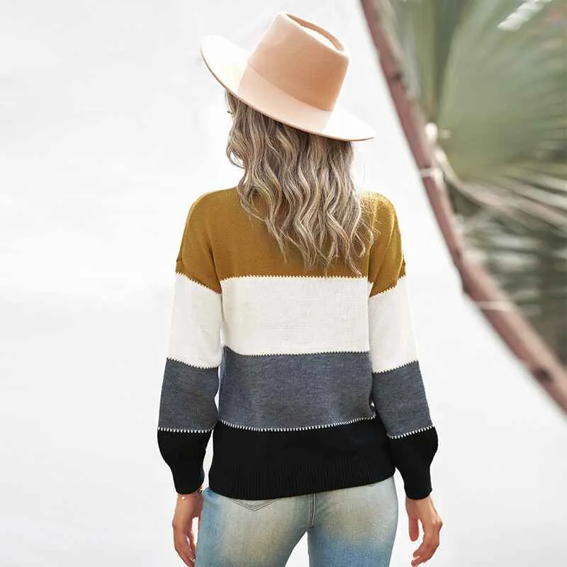 Women Casual Turtleneck Batwing Sleeve Slouchy Oversized Ribbed Knit Tunic Sweaters Pullover K186