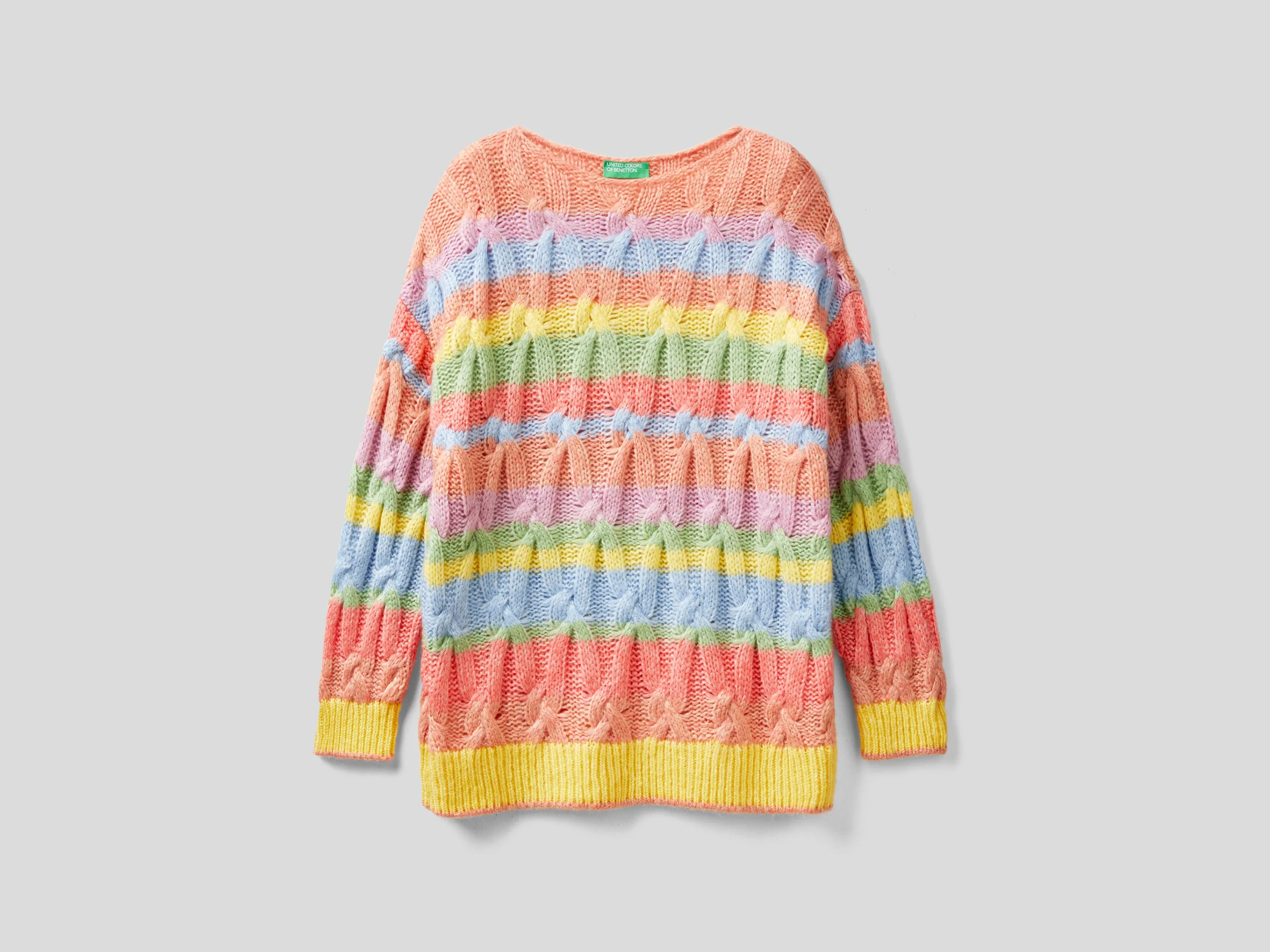 Women Striped Boat Neck Sweater