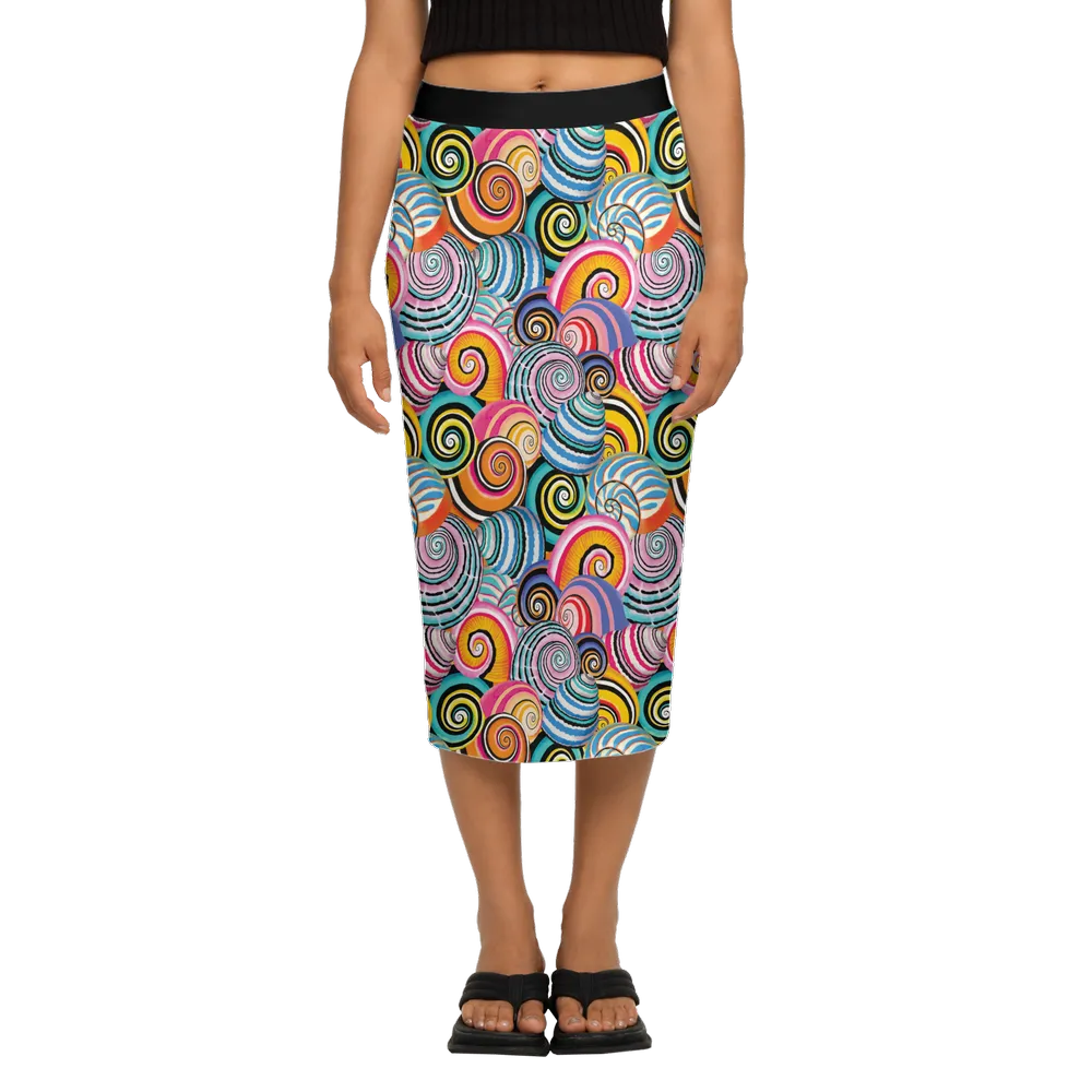 Women’s Back Split Pencil Skirt