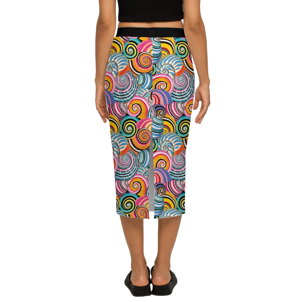 Women’s Back Split Pencil Skirt