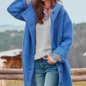 Women's Casual Thickened Jacket Medium-length Trench Coat