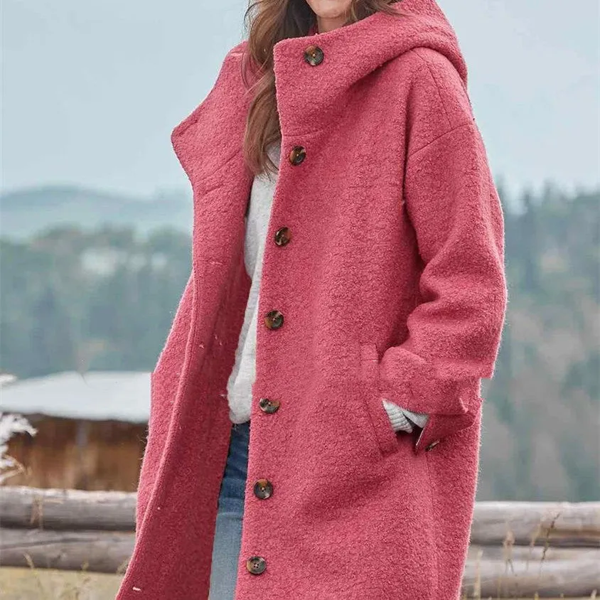 Women's Casual Thickened Jacket Medium-length Trench Coat
