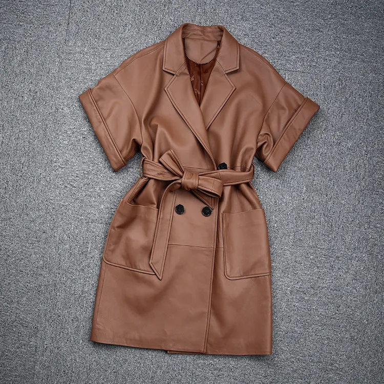 Women's Fashionable Casual Lapel Trench Coat