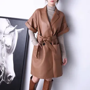 Women's Fashionable Casual Lapel Trench Coat
