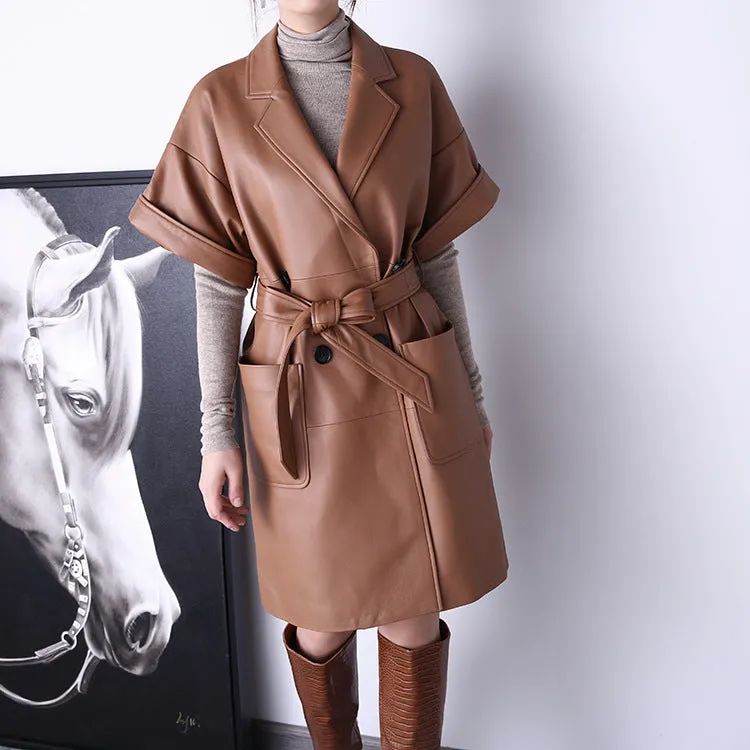 Women's Fashionable Casual Lapel Trench Coat