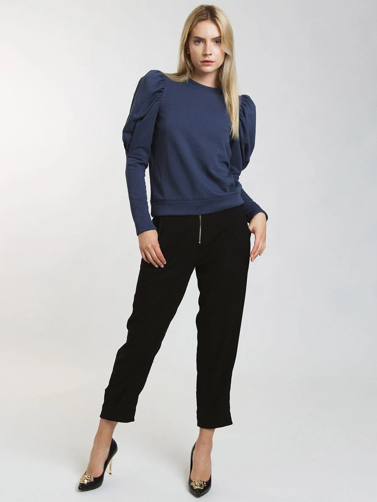 WOMEN'S LONG PUFF SLEEVE BLOUSE