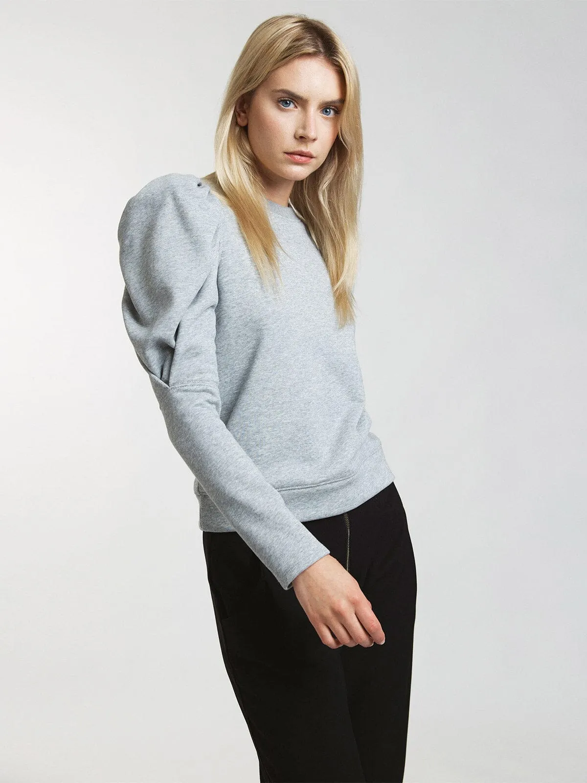 WOMEN'S LONG PUFF SLEEVE BLOUSE