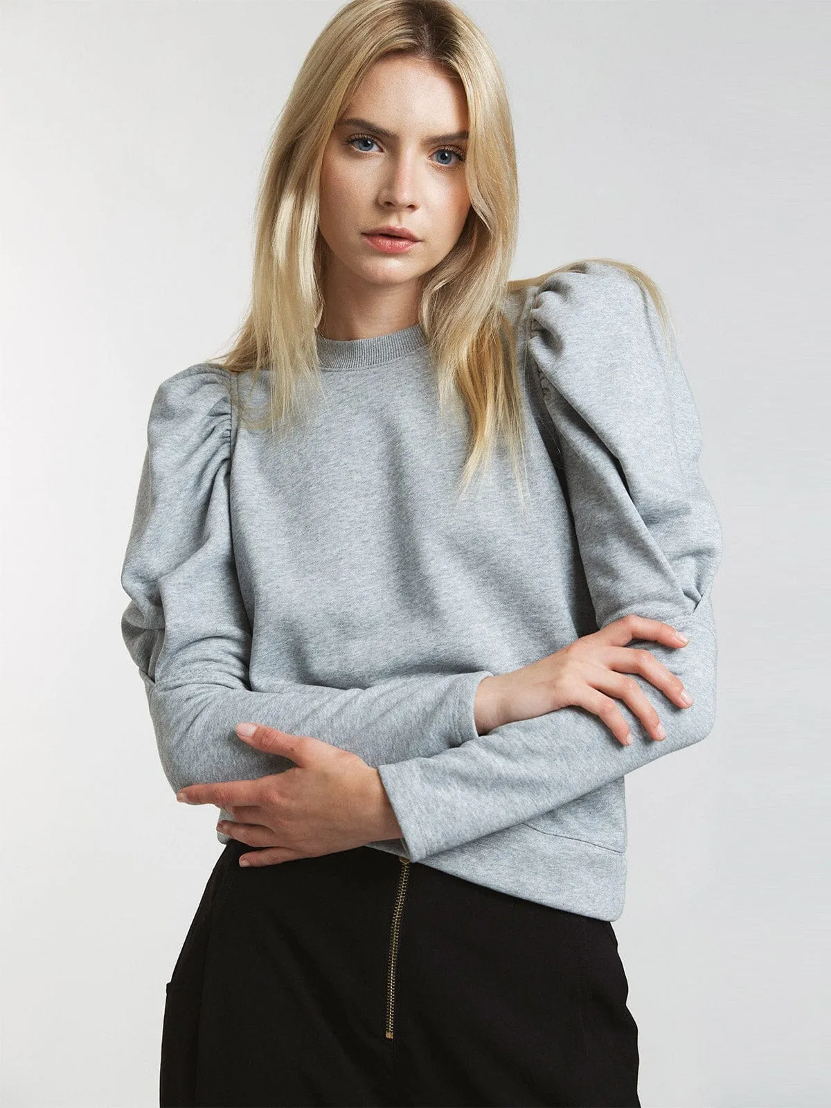 WOMEN'S LONG PUFF SLEEVE BLOUSE