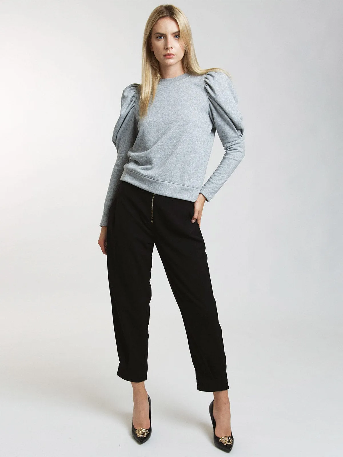 WOMEN'S LONG PUFF SLEEVE BLOUSE