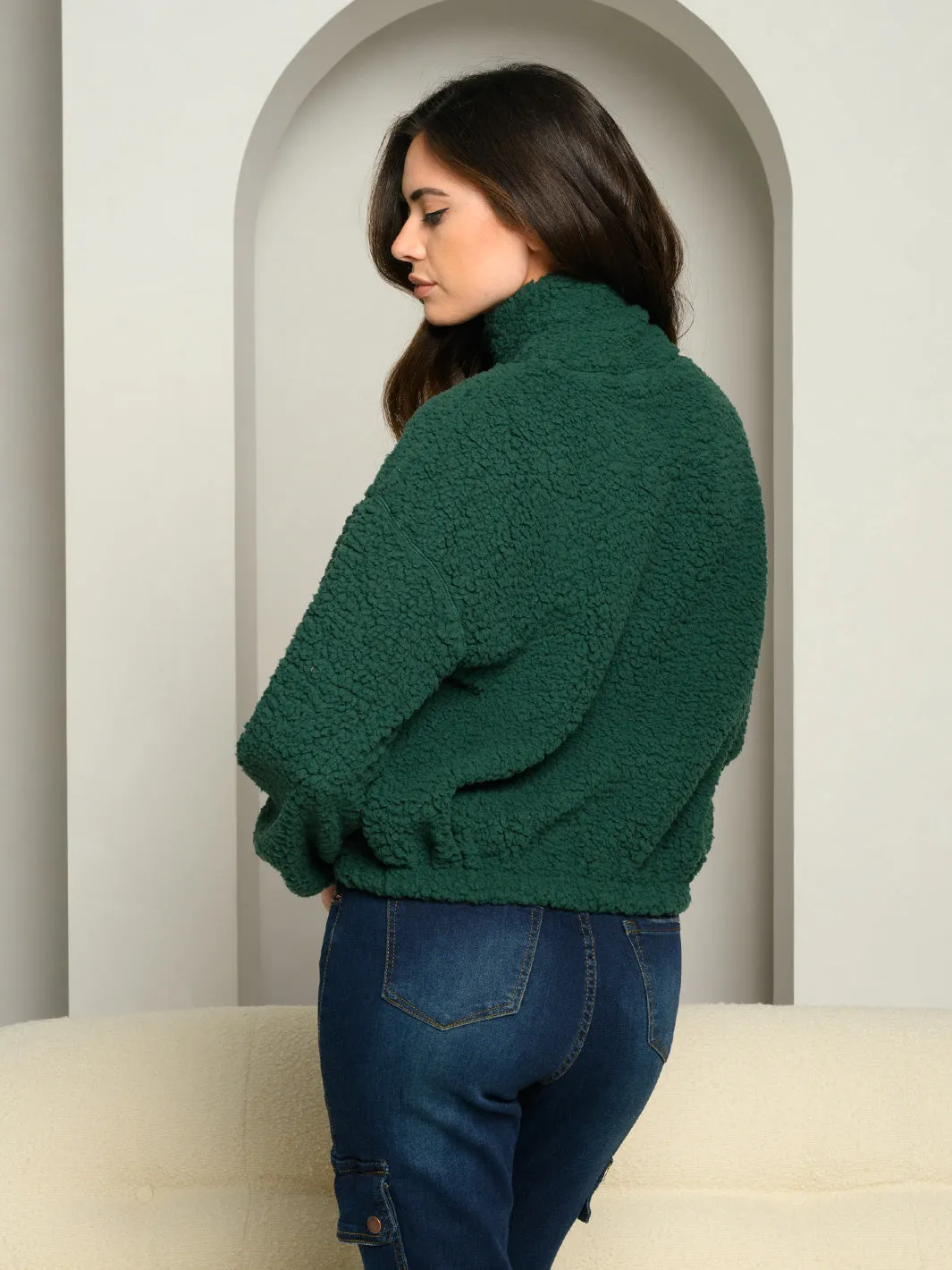 WOMEN'S LONG SLEEVE TURTLE NECK PULLOVER SWEATER