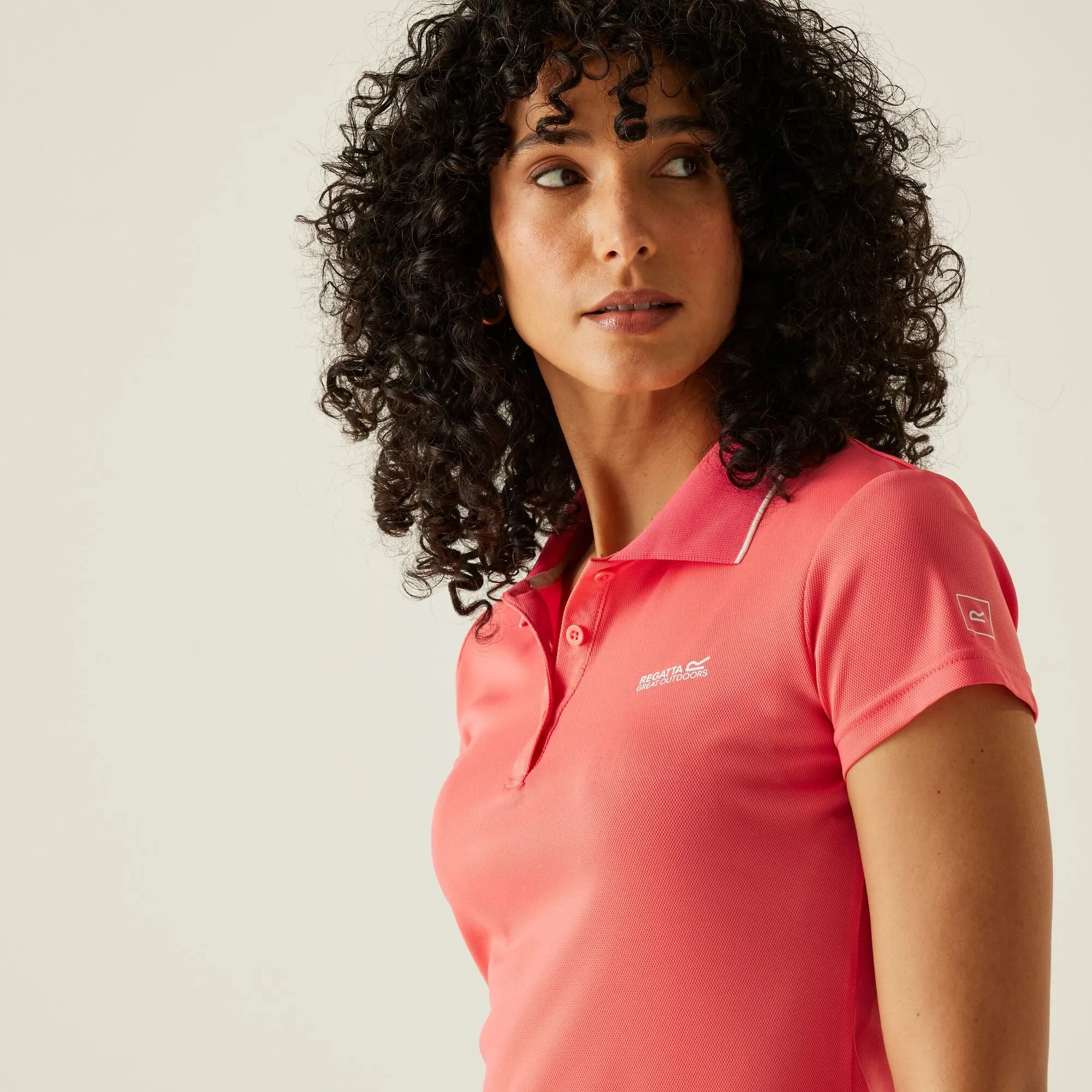 Women's Maverick V Active Polo Shirt | Peach Bloom