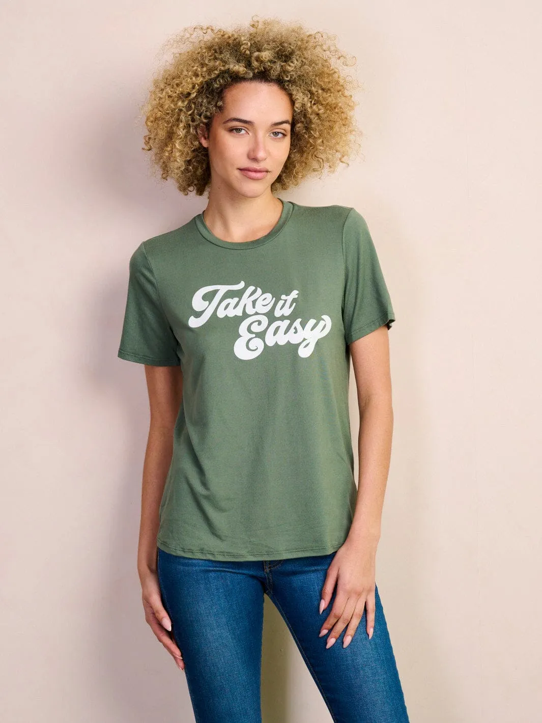 WOMEN'S SHORT SLEEVE GRAPHIC BASIC TOP