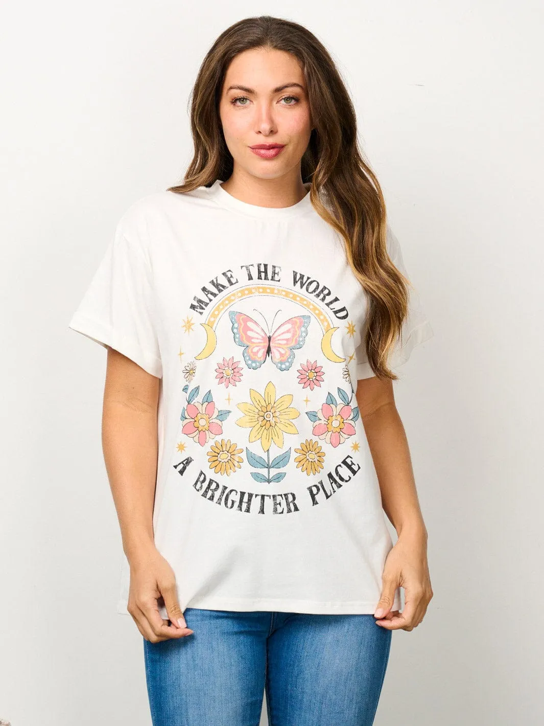 WOMEN'S SHORT SLEEVE GRAPHIC TOP