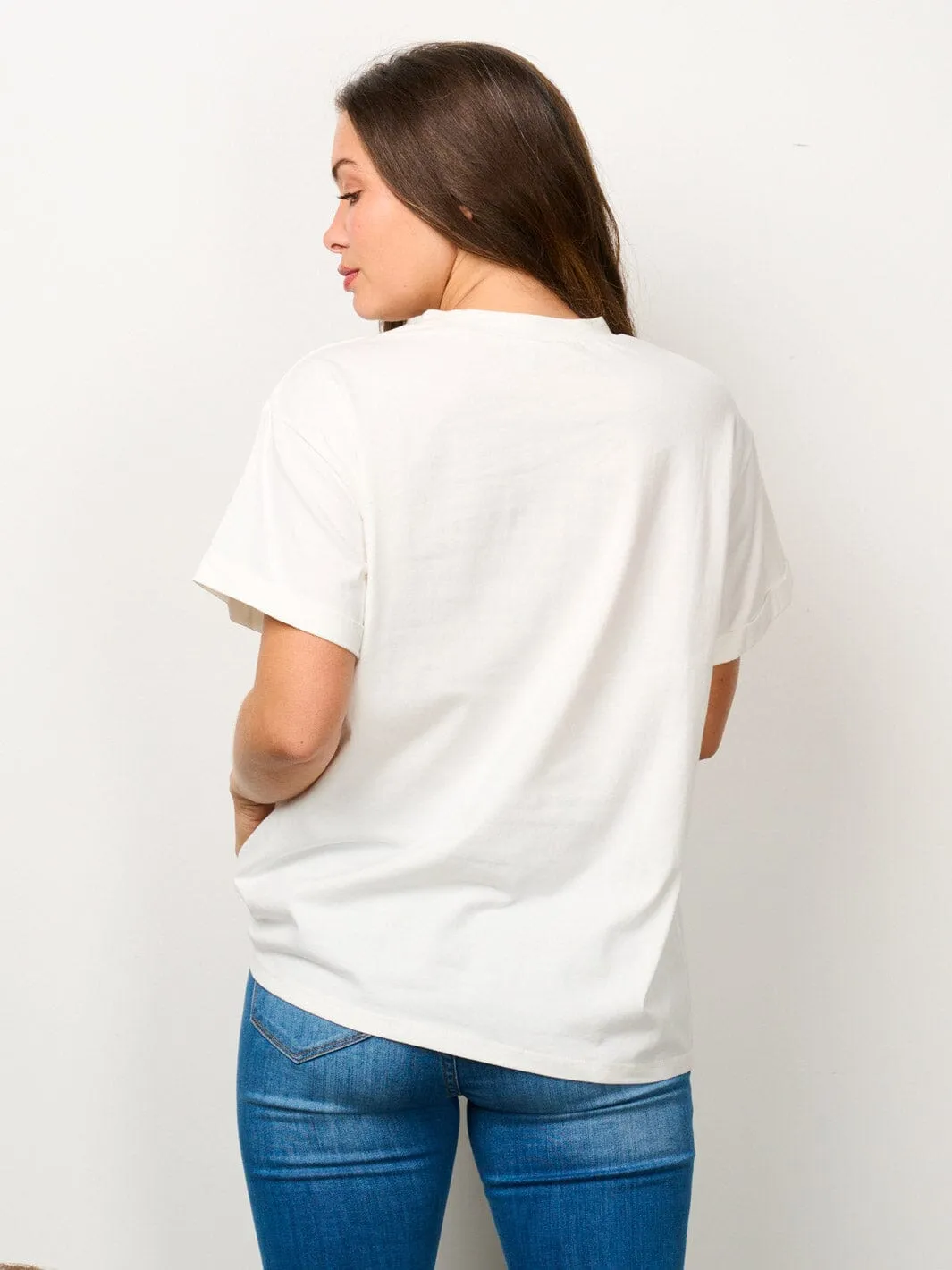 WOMEN'S SHORT SLEEVE GRAPHIC TOP