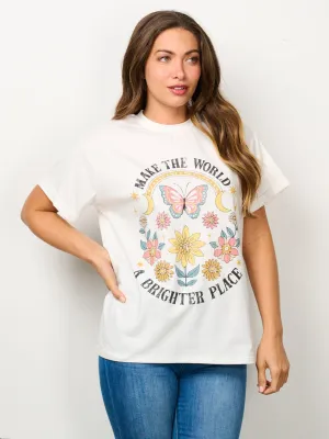 WOMEN'S SHORT SLEEVE GRAPHIC TOP