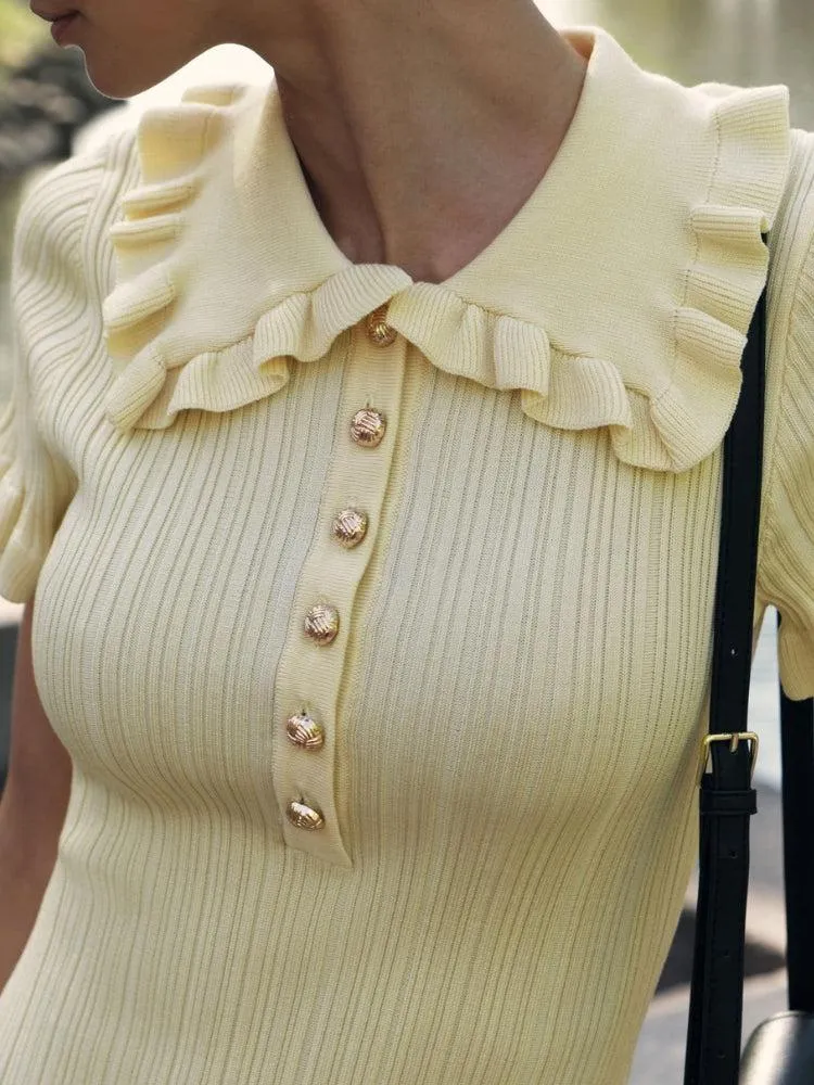 Y2K Peter Pan Collar Mini Dress