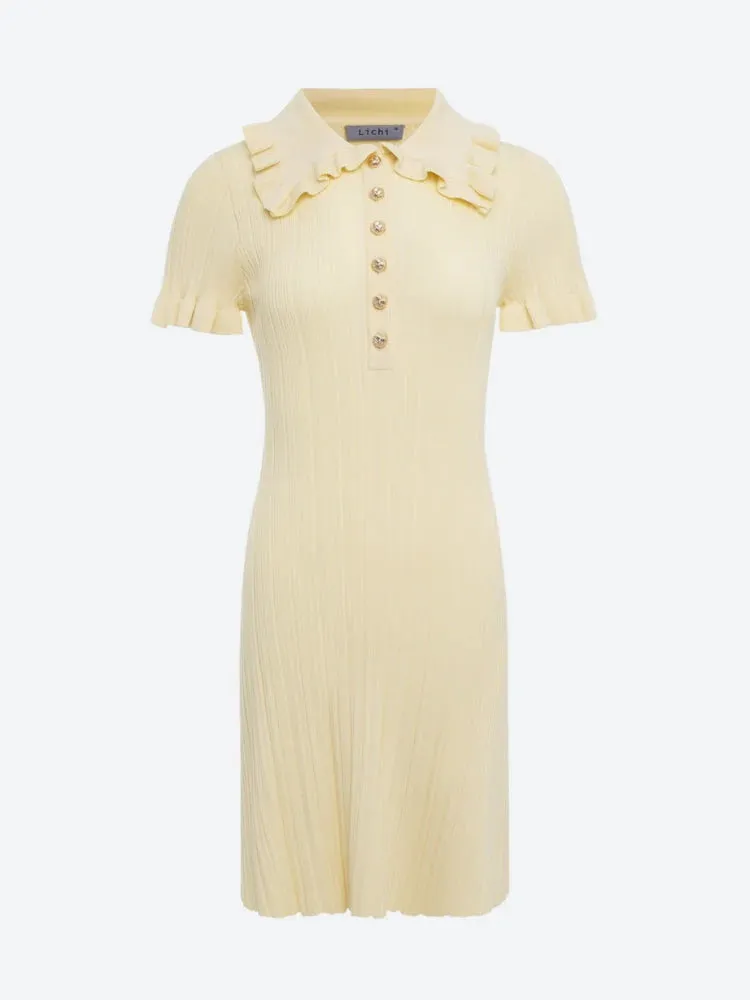 Y2K Peter Pan Collar Mini Dress