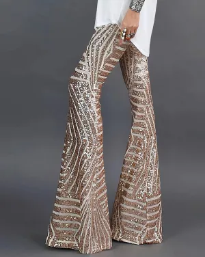 Yvonne® | Glitter Flared Trousers