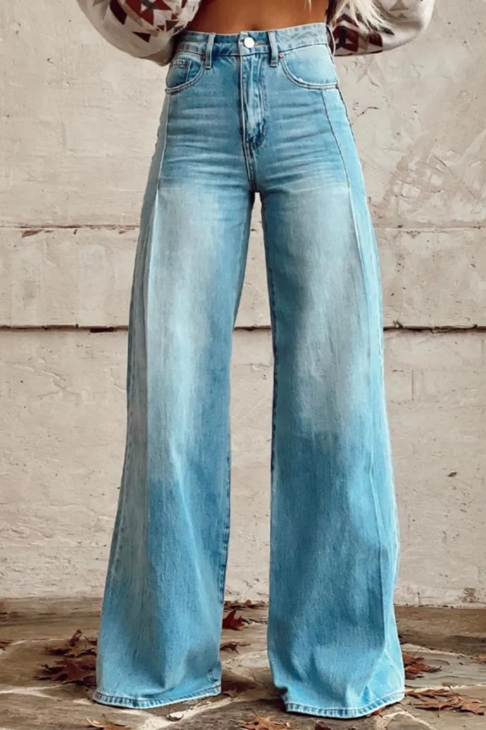 Zoe® | Wide flared trousers with print